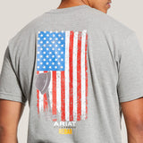 10030328 - REBAR COTTON STRONG AMERICAN GRIT GRAPHIC SHORT SLEEVE SHIRT (Ariat)