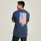 10030330 - REBAR COTTON STRONG AMERICAN GRIT GRAPHIC SHORT SLEEVE T-SHIRT (Ariat)