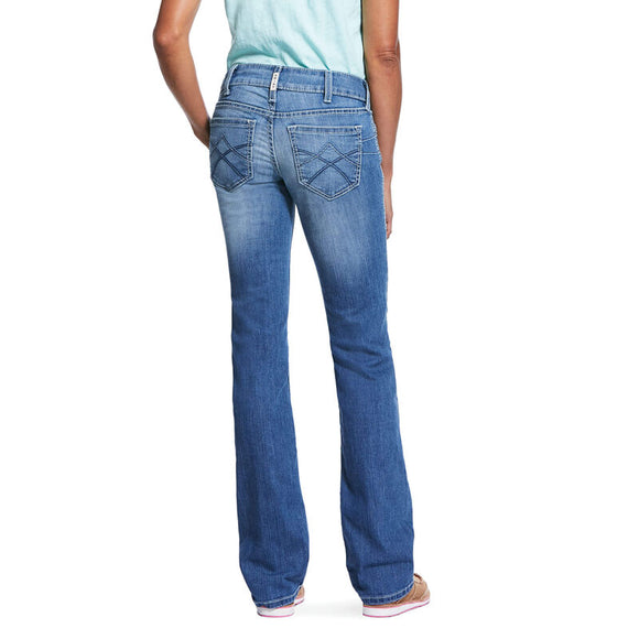 R.E.A.L. Mid Rise Stretch Tulip Stackable Straight Leg Jean