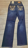 copper bling bootcut jeans