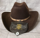 children brown cowboy hat