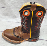 toddler handmade cowboy boot with zipper-bebe rodeo