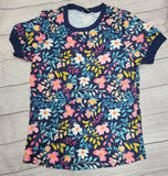 floral chic girl t shirt