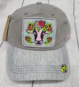 silver cow ballcap