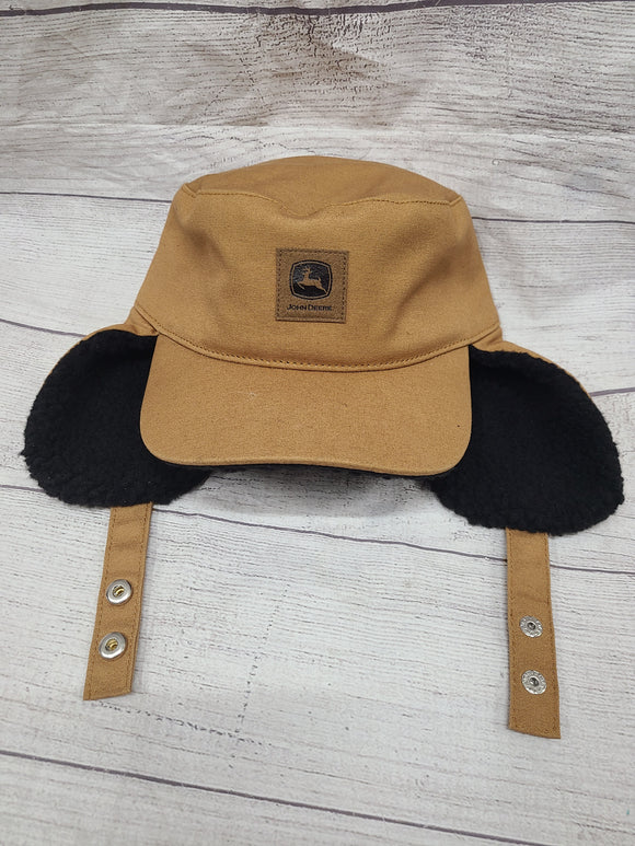 john deere winter hat with flaps