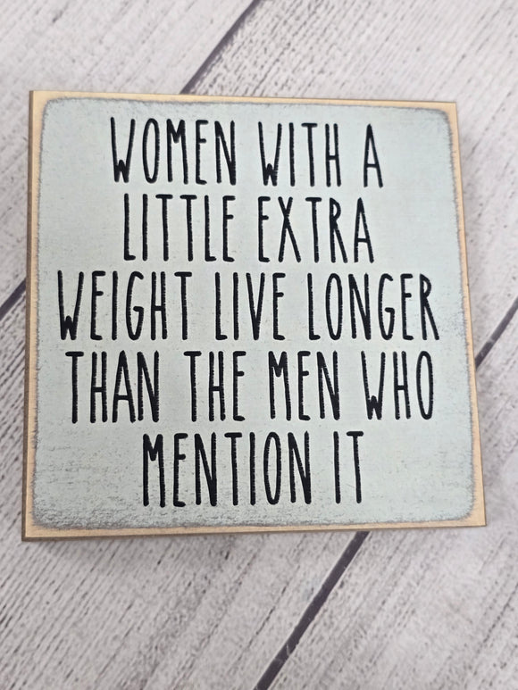 women with extra weight live longer- block