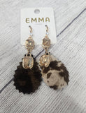 Animal Print drop Earrings