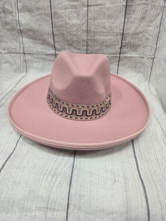 pink fashion hat