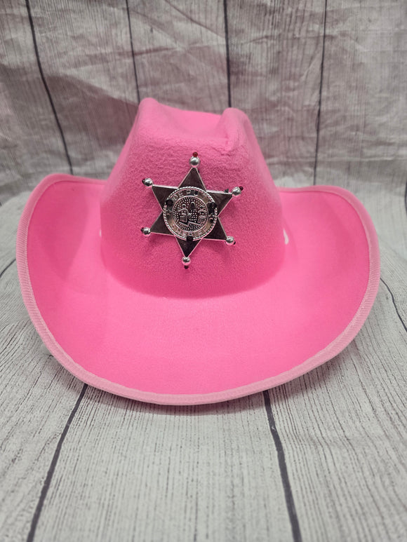 pink cowboy hat