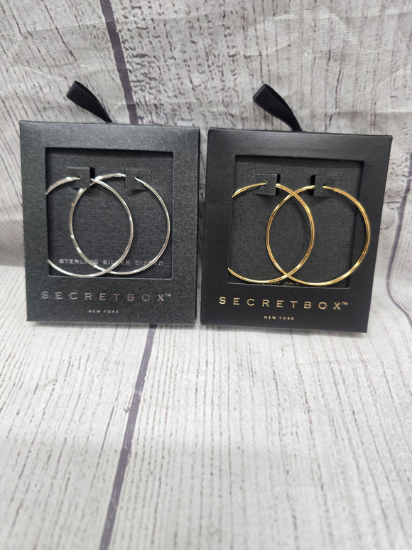 endless hoop earring- 14 karat gold or sterling silver dipped