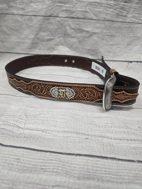 3D 1 1/2 Mens Belt Hand Tooled d100013802