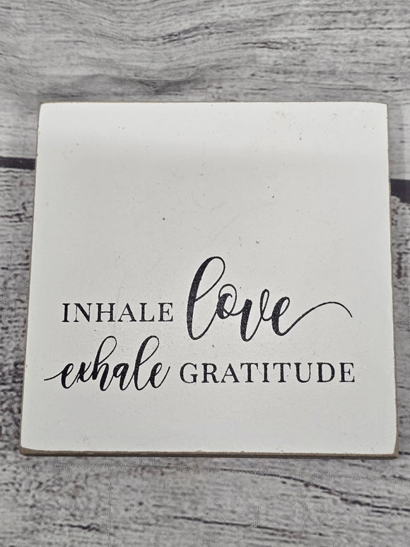 inhale love exhale gratitude