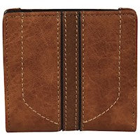 JUSTIN LADIES BIFOLD RUSSET W/EMBROIDERY 2091674WRUS