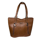 Justin Ladies Hair On Western Brown Tote Bag 2110491