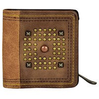 JUSTIN SMALL WALLET MIXED METAL STUDS 2111674W