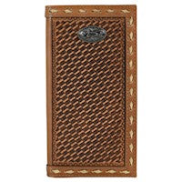 JUSTIN RODEO WALLET BASKETWEAVE TOOL 2122767W2