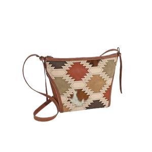 Trenditions Women's Catchfly Southwest Brindle Inlay Bucket Block Bag