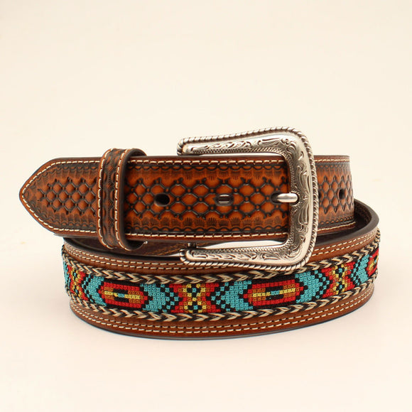 NOCONA MULTI COLORED RIBBON INLAY - ACCESSORIES BELT MEN - N210002102