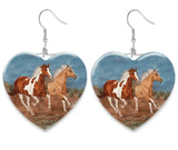 glass horse to my grandma earrings