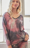 tie dye long sleeve top