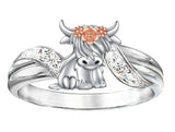 scottish highlander ring with rhinestones