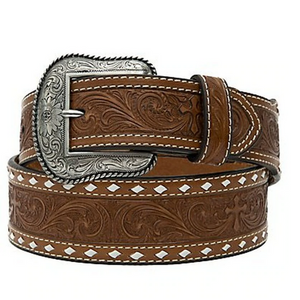 Men's Tooled Stitching Belt By Nocona N2497444