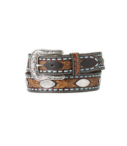 EMBOSSED FLOWERS OVAL CONCH BELT
Nocona n320000764