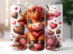 valentine scottish highlander tumbler