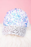 SHIMMER & SHINE WHITE MESH CAP