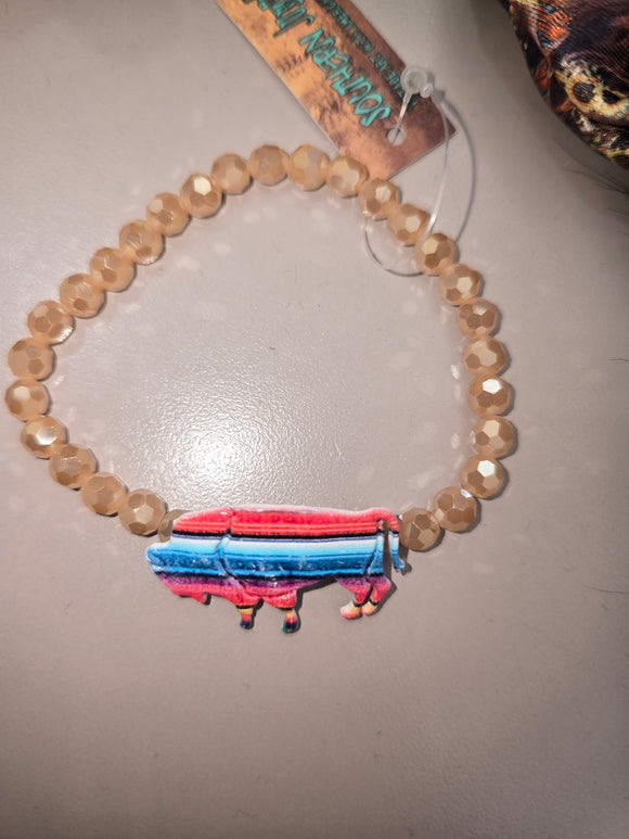 stretchy buffalo bracelet