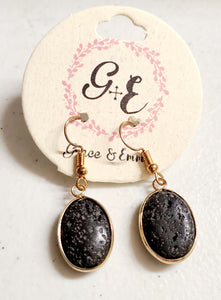 lava rock earring