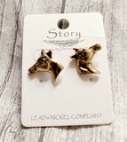 horse head earring