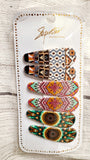 aztec hair clips