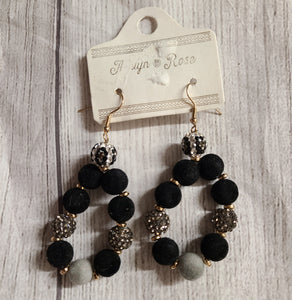 black ball earring