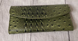 faux vegan crocodile wallets