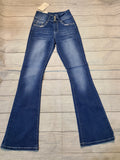 bling cross bootcut jeans