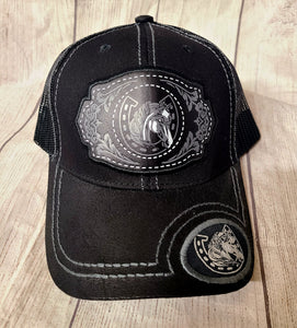 horse buckle hat