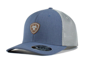 Ariat Men's Shield Logo Mesh Back Snapback Patch Cap Hats - A300055013