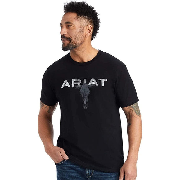 mens ariat streak skull tshirt 10042650