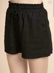 double hem crinkle gauze comfy shorts