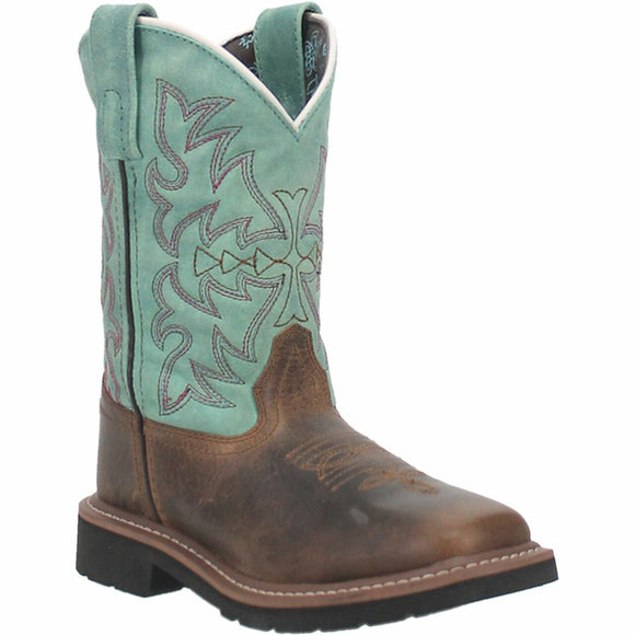 Dan Post Kid's Youth Nia Brown & Green Western Boot DPC3937